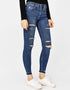 Ripped skinny jeans