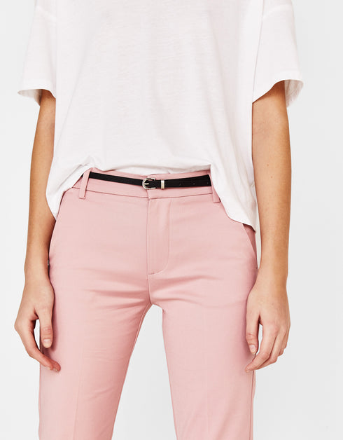 Belted chino trousers polo