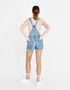 Short denim dungarees